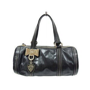 Gucci Leather Boston Black Rion Crest